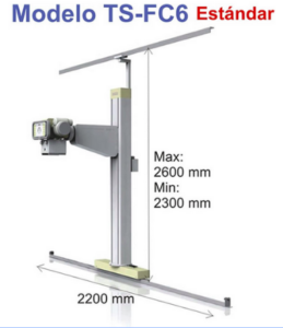 Soporte de tubo Piso-techo TS-FC6