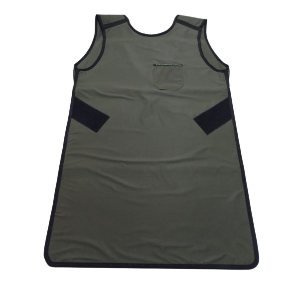 Mandil Emplomado Verde Militar - 0.5 mmpb - Peso Ligero 3 kg - Protección Radiológica Mandil Emplomado Verde Militar - 0.5 mmpb - Peso Ligero 3 kg - Protección Radiológica