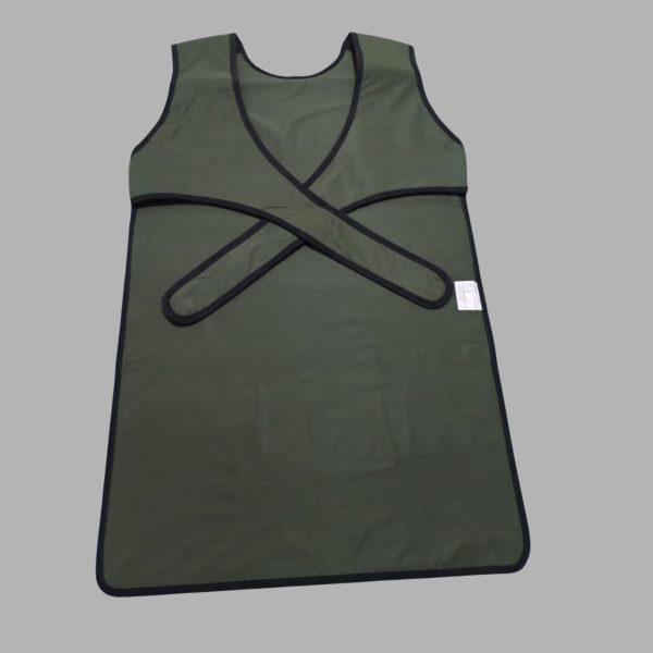 Mandil Emplomado Verde Militar2 Para Proteccion de rayos x de 0.5mmpb Mandil Emplomado Verde Militar - 0.5 mmpb - Peso Ligero 3 kg - Protección Radiológica