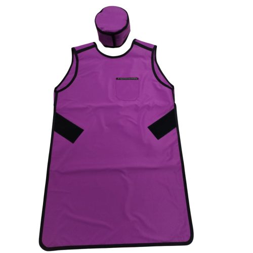 Mandil y Gorro Emplomado MORADO - 0.5 mmpb - Peso Ultra Ligero 3 kg - Protección Radiológica Mandil y Gorro Mandil Emplomado MORADO - 0.5 mmpb - Peso Ultra Ligero 3 kg - Protección Radiológica