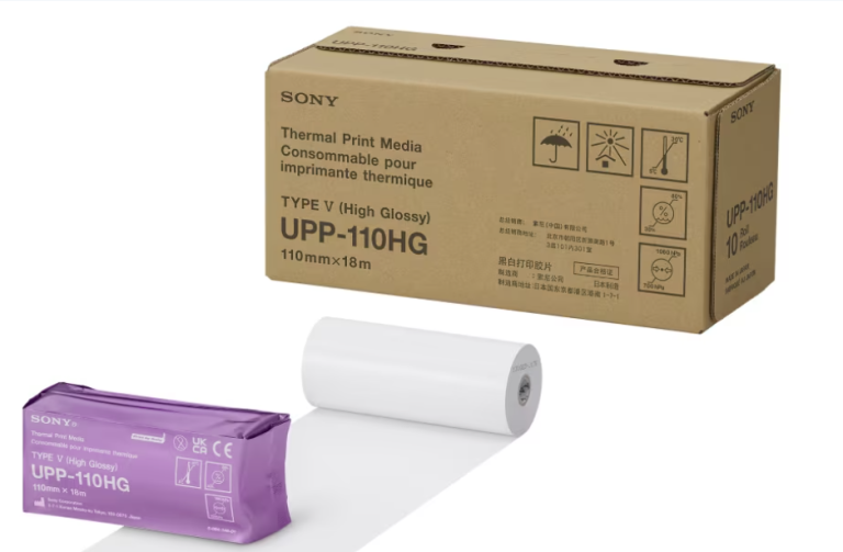 Papel termico Sony UPP-110HG alto brillo certificado COFEPRIS