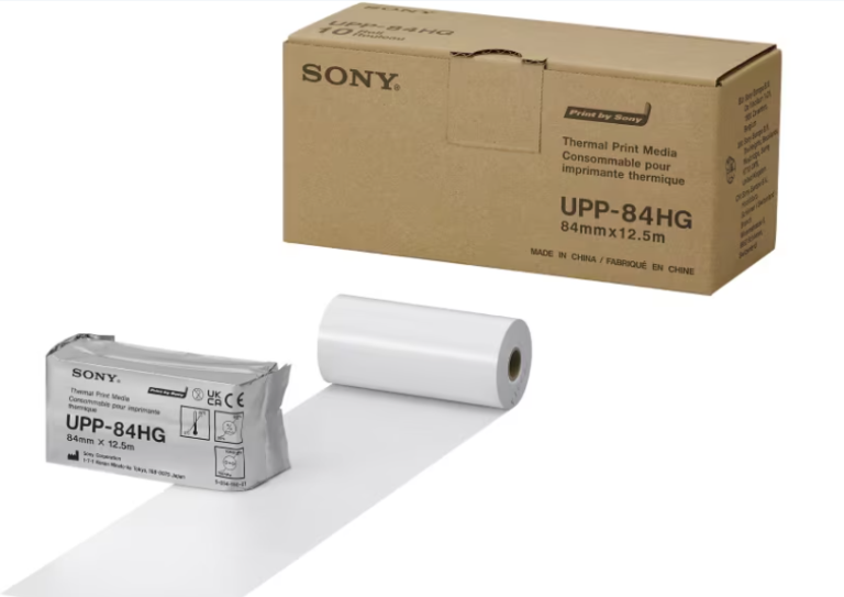 Papel termico Sony UPP-84HG alto brillo medida A7 hospitalario