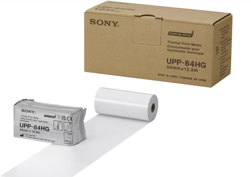 Papel termico Sony UPP-84HG alto brillo medida A7 hospitalario